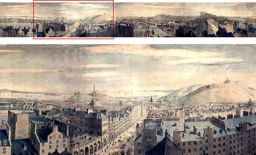 vue panoramique Edimbourg Robert Barker