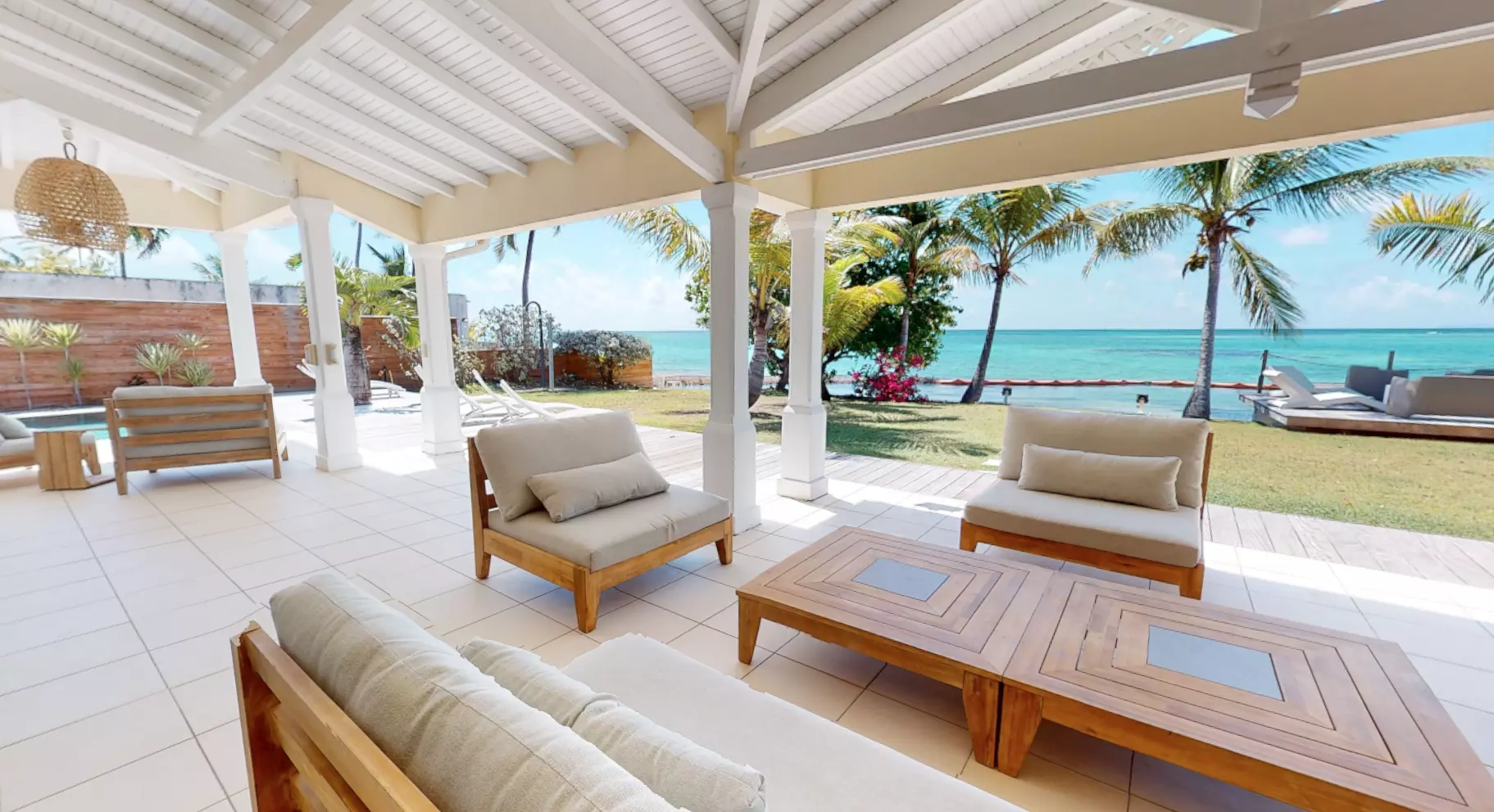 terrasse villa vue mer